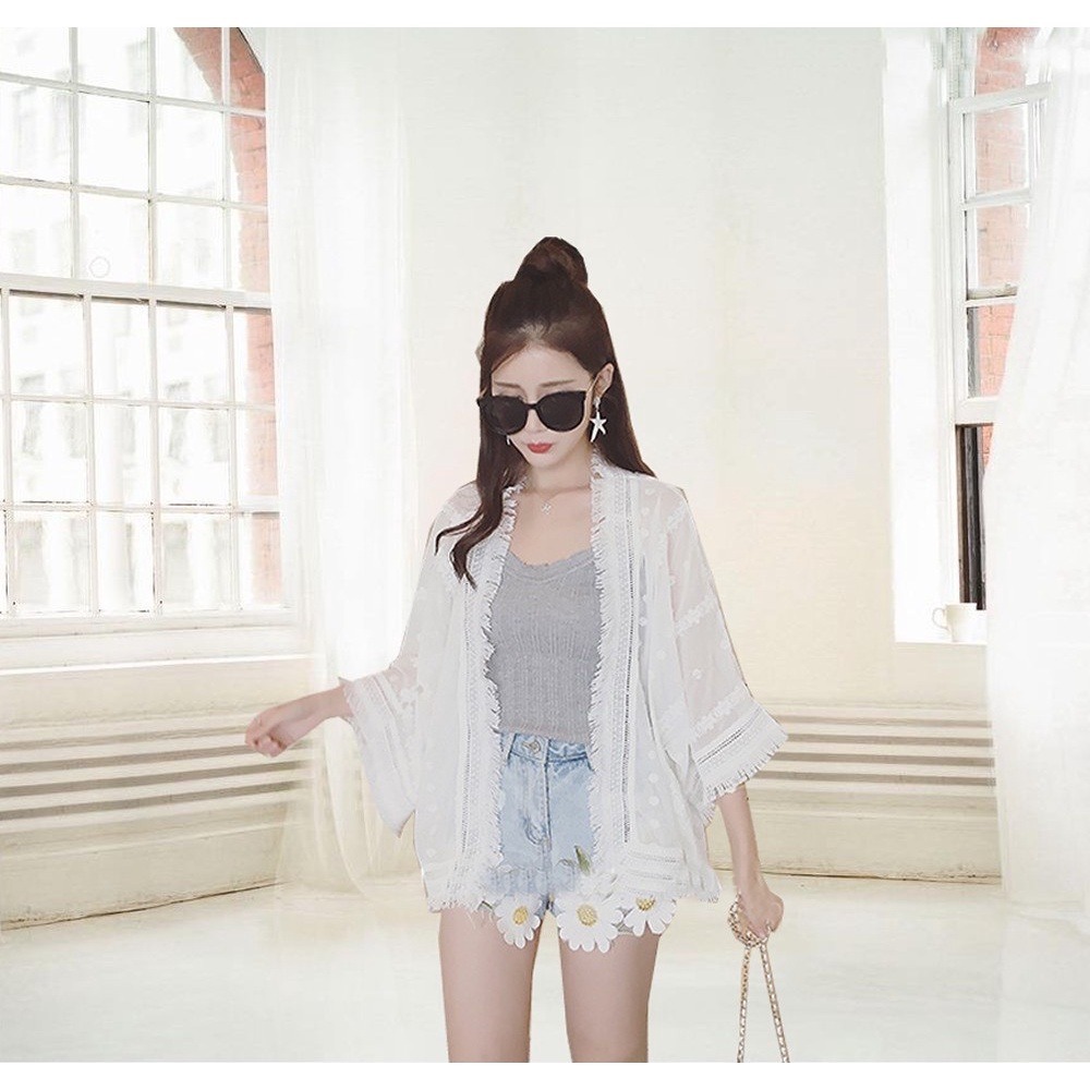 M.F 台灣賣家 雪紡 空調杉 現貨 薄款外套 比基尼罩衫 防曬衣 現貨 防曬杉 沙灘 防曬 外搭衣 C0036-細節圖6