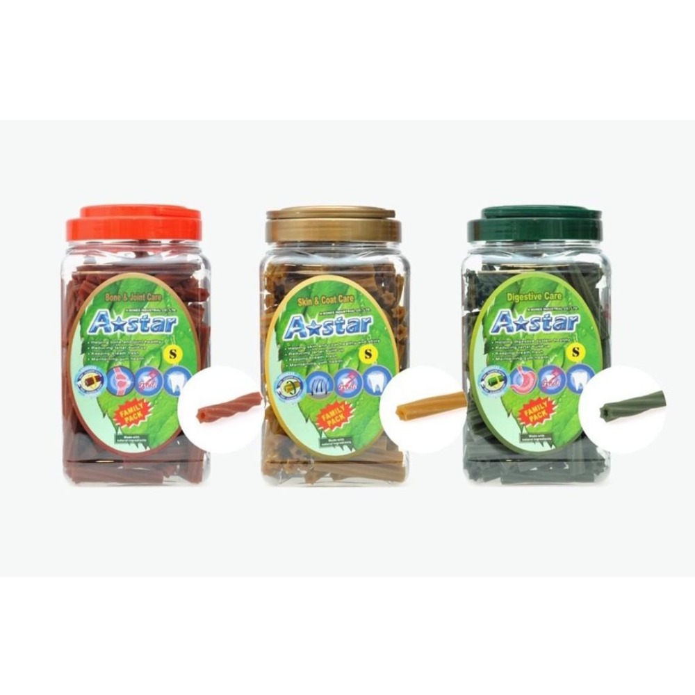 [幸福] 【A STAR】買一送三 潔牙骨桶裝1100g家庭號系列-細節圖2