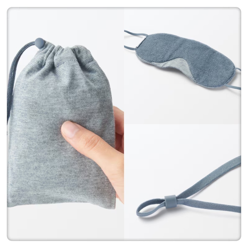 現貨🌸 無印良品 MUJI 棉混紡針織眼罩 遮光眼罩 眼罩-細節圖2