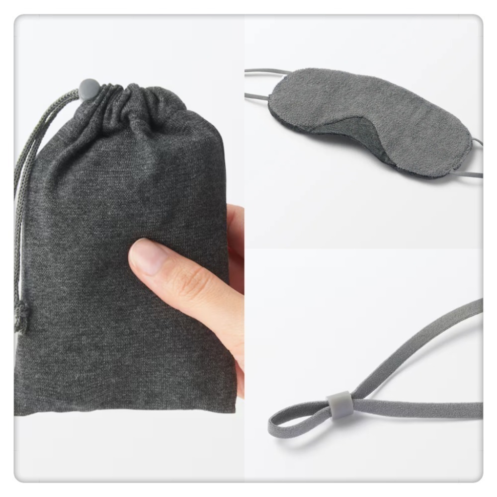 現貨🌸 無印良品 MUJI 棉混紡針織眼罩 遮光眼罩 眼罩-細節圖3