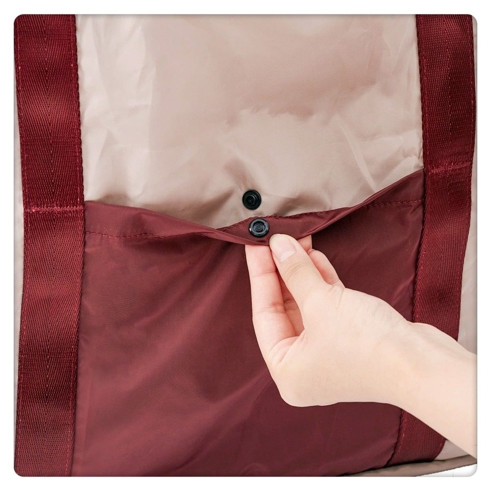 (現貨) 3coins 折疊式旅行袋 登機袋 手提行李袋 波士頓手提行李包 行李袋【米猴小舖】-細節圖4