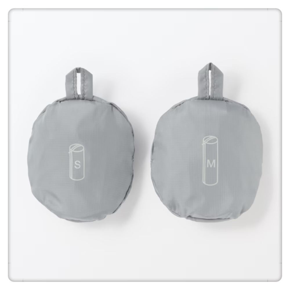 (現貨)  日本 MUJI 無印良品 可折疊行李收納袋 圓柱型 聚酯纖維收納袋 行李收納袋 隙縫收納【米猴小舖】-細節圖5