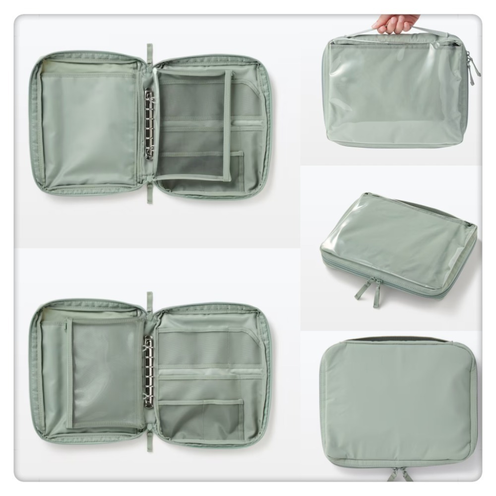 (現貨) MUJI 無印良品  A5尺寸收納包(280*220*35cm) 多功能收納包 旅行收納 文具收納【米猴小舖-細節圖2