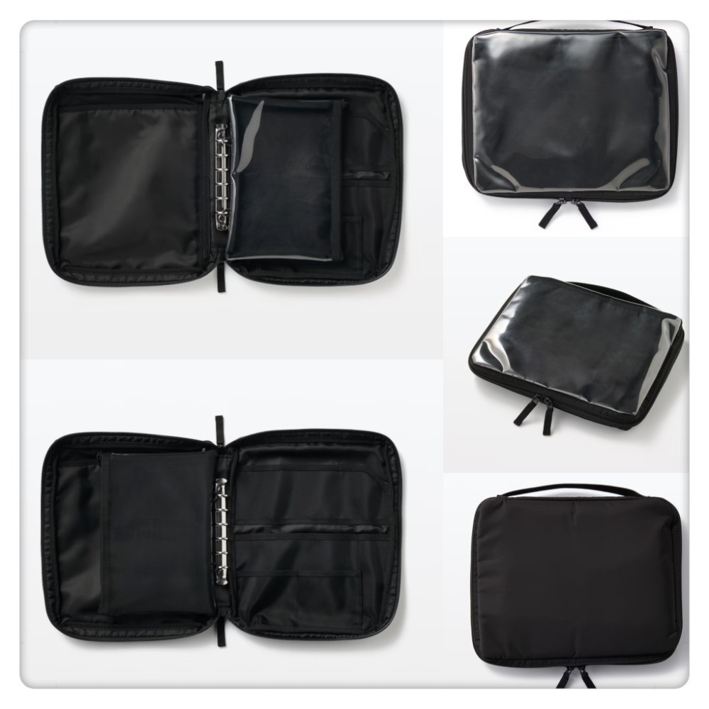 (現貨) MUJI 無印良品  A5尺寸收納包(280*220*35cm) 多功能收納包 旅行收納 文具收納【米猴小舖-細節圖4