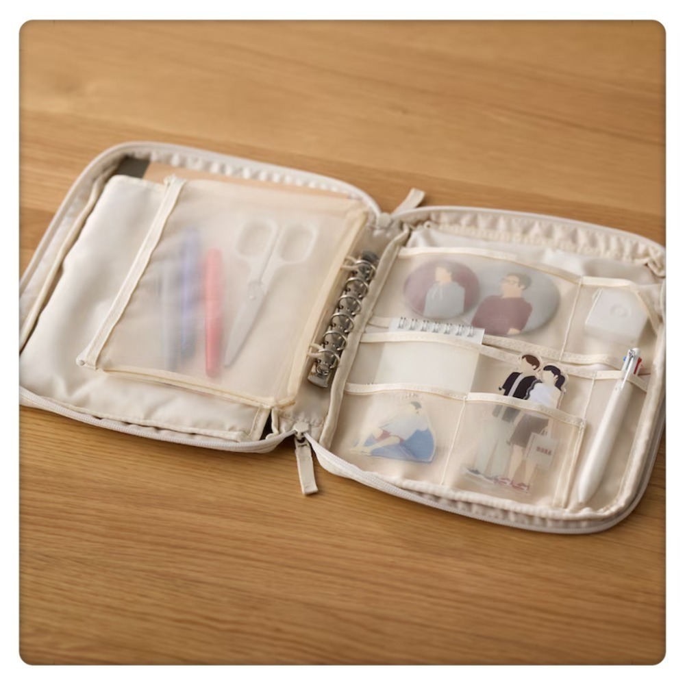 (現貨) MUJI 無印良品  A5尺寸收納包(280*220*35cm) 多功能收納包 旅行收納 文具收納【米猴小舖-細節圖6