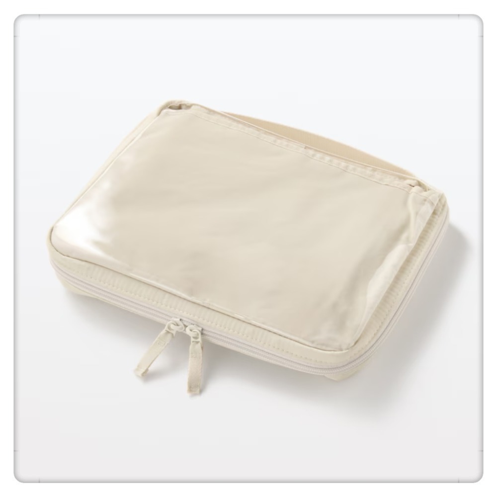 (現貨) MUJI 無印良品  A5尺寸收納包(280*220*35cm) 多功能收納包 旅行收納 文具收納【米猴小舖-規格圖6