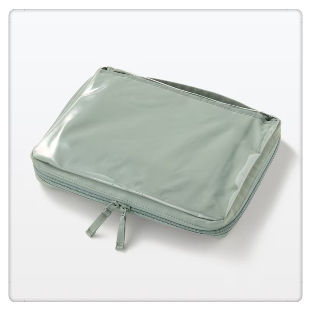 (現貨) MUJI 無印良品  A5尺寸收納包(280*220*35cm) 多功能收納包 旅行收納 文具收納【米猴小舖-規格圖6