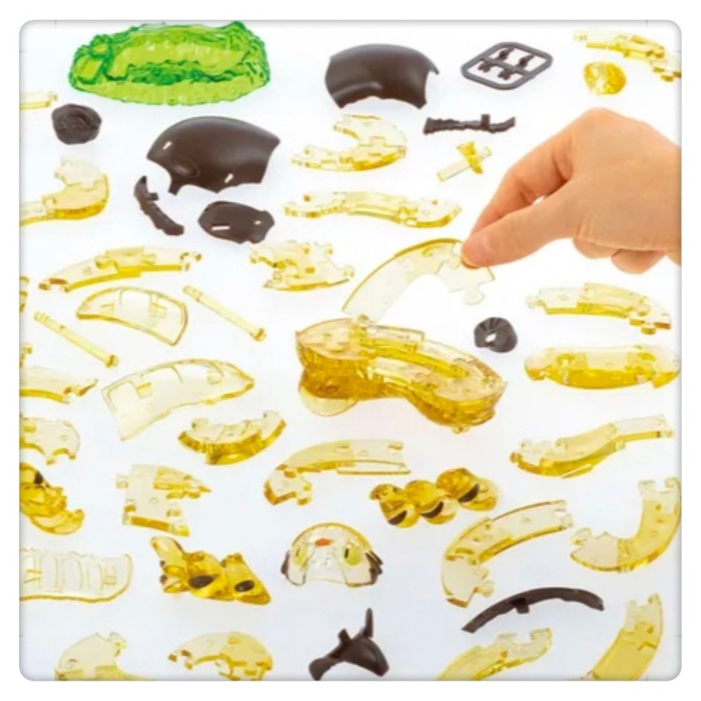 (現貨) 吉卜力3D立體水晶拼圖 宮崎駿動畫 立體拼圖 龍貓公車 龍貓吹陶笛 透明拼圖【米猴小舖】-細節圖9