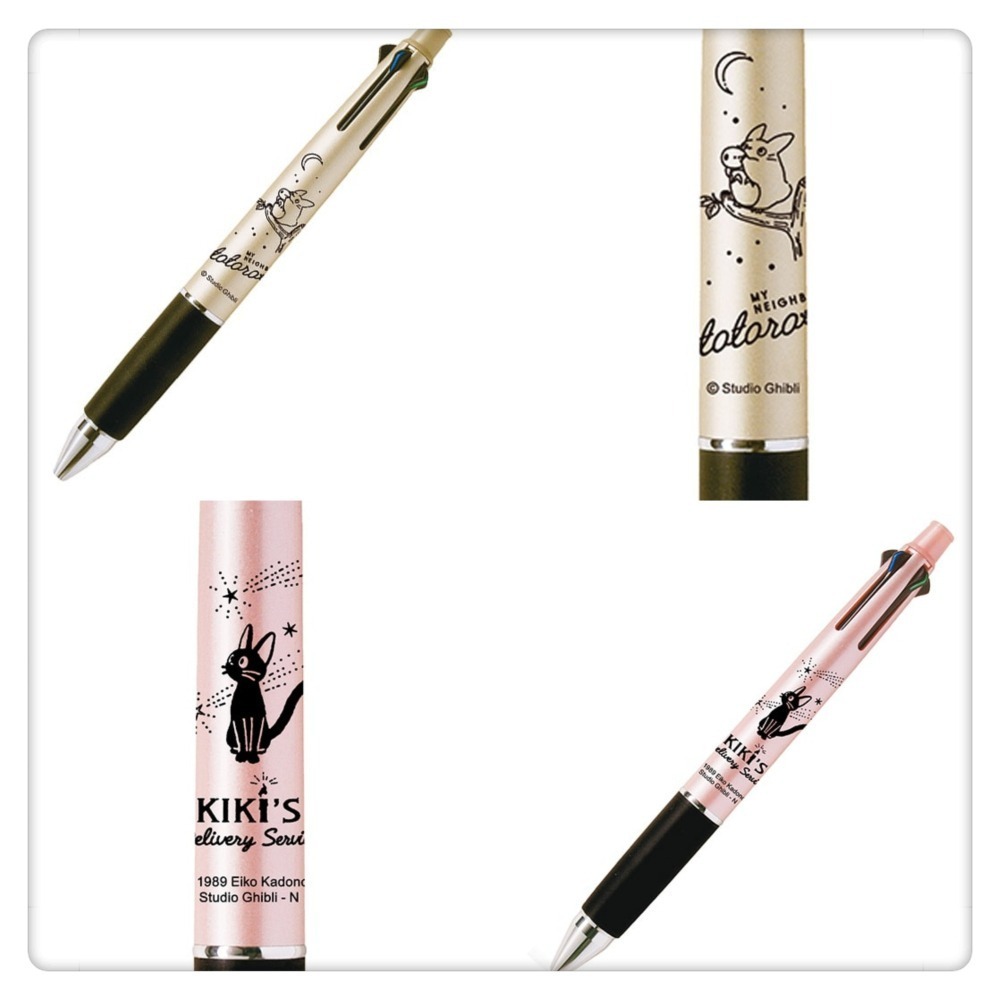 (現貨) 吉卜力 Jetstream 4&1原子筆 自動鉛筆 宮崎駿動畫 天空之城 黑貓kiki 龍貓【米猴小舖】-細節圖3