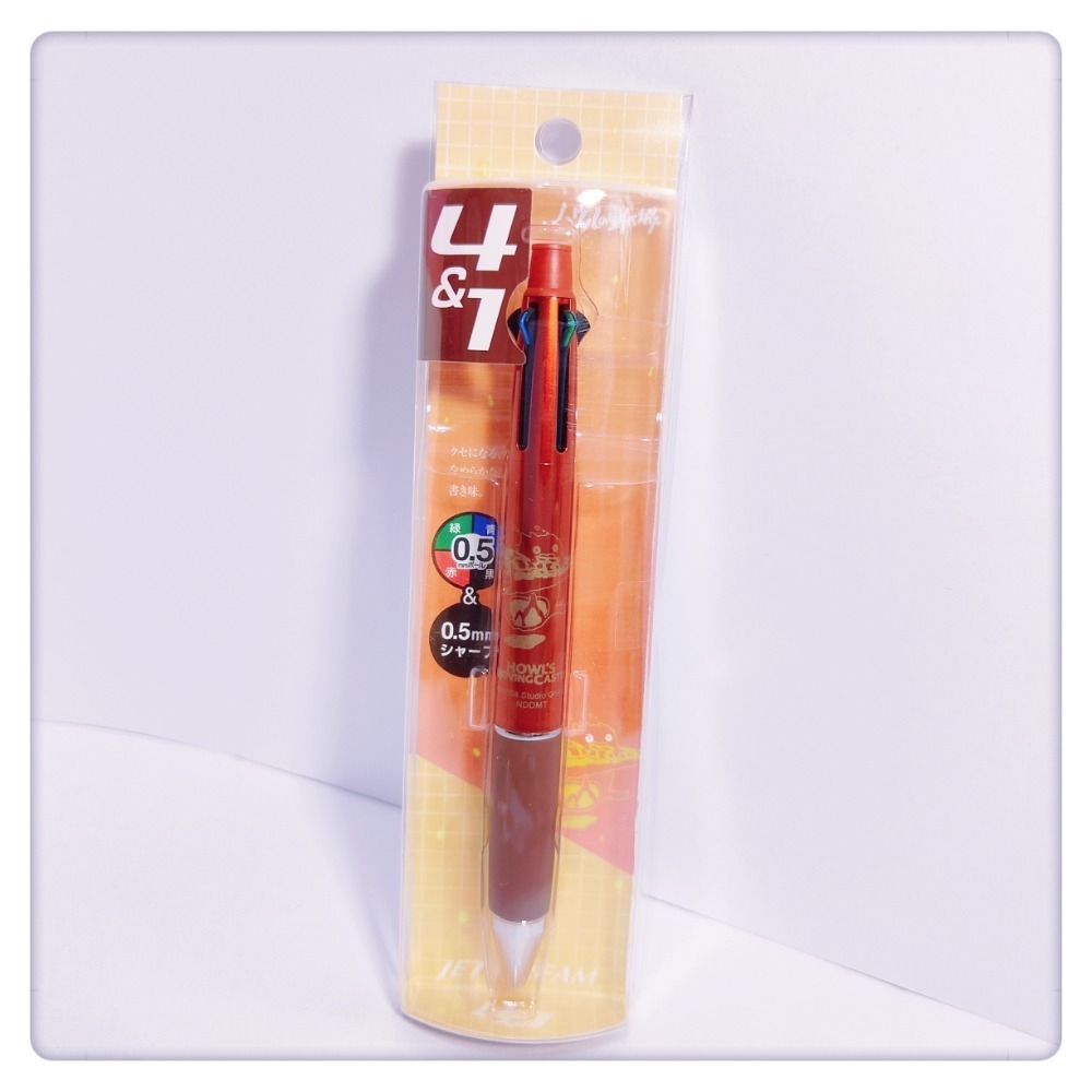 (現貨) 吉卜力 Jetstream 4&1原子筆 自動鉛筆 宮崎駿動畫 天空之城 黑貓kiki 龍貓【米猴小舖】-規格圖5