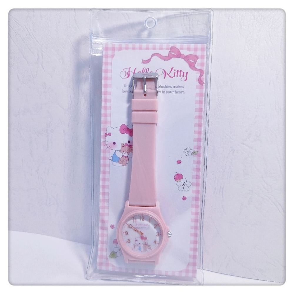 (現貨) 卡通人物PVC手錶 三麗鷗系列  Kitty 大耳狗 庫洛米 手錶 腕錶【米猴小舖】-規格圖2