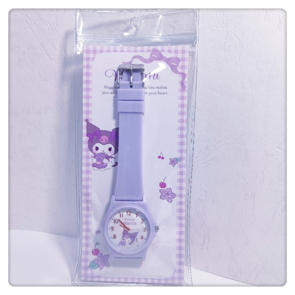 (現貨) 卡通人物PVC手錶 三麗鷗系列  Kitty 大耳狗 庫洛米 手錶 腕錶【米猴小舖】-規格圖2