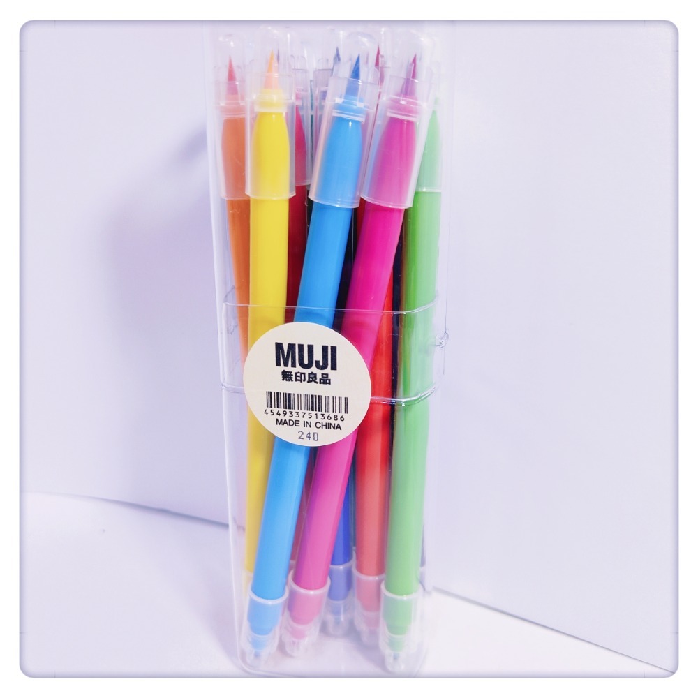 (現貨) 無印良品 MUJI 六角水性筆 雙色雙頭組 迷你組 水性筆組【米猴小舖】-規格圖4
