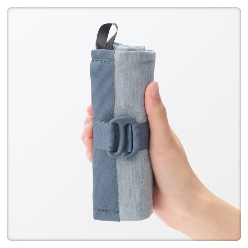 (現貨) 無印良品 MUJI  充氣頸枕 秒收 U型枕 空氣頸枕 旅行用頸枕【米猴小舖】-規格圖5