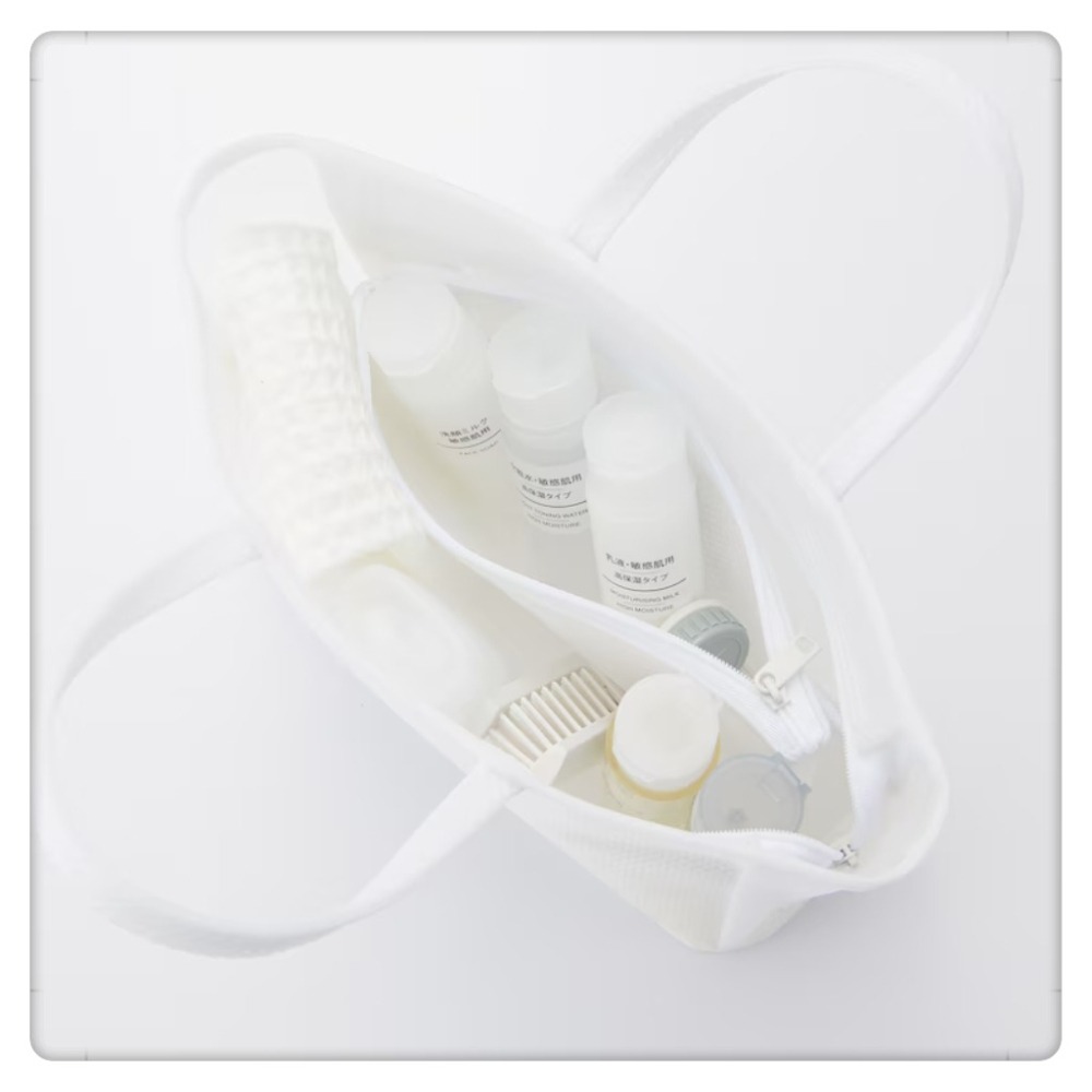(現貨) 無印良品 MUJI  EVA 浴室用收納袋 收納包 防水包【米猴小舖】-細節圖3