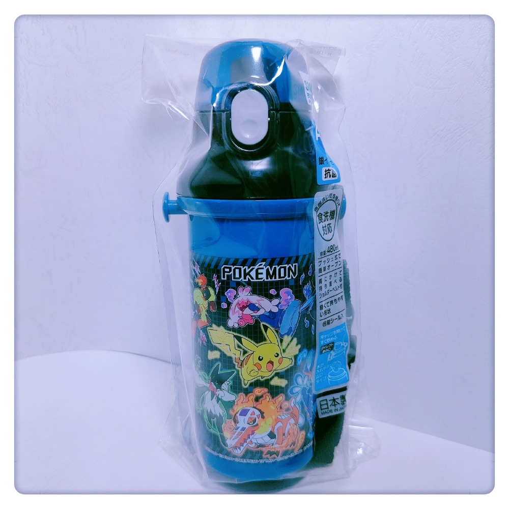 (現貨) Skater 兒童彈跳蓋水壺 480ml 寶可夢系列 日本製【米猴小舖】-規格圖1