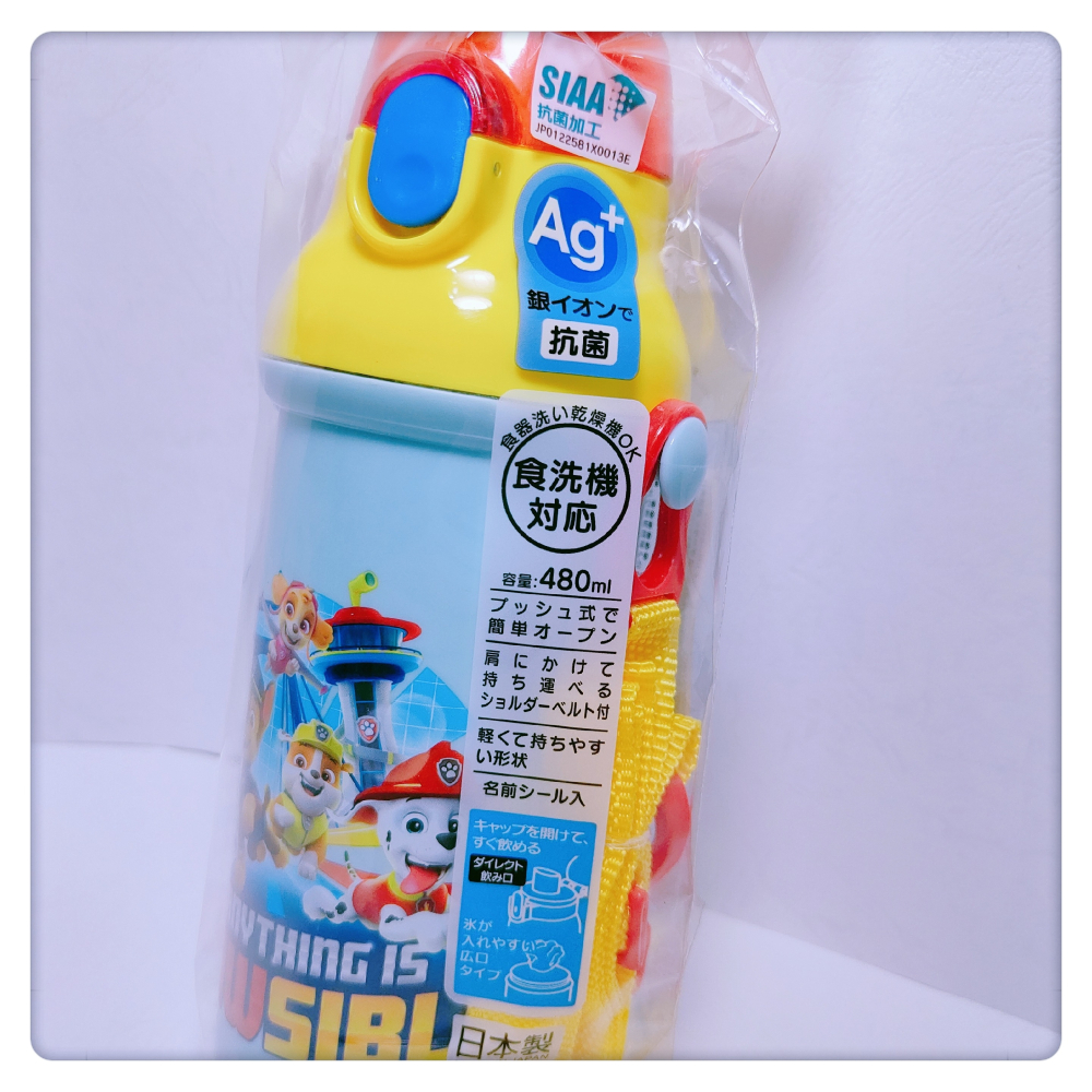 (現貨) Skater 兒童彈跳蓋水壺 480ml 巧虎 汪汪隊 冰雪奇緣 小小兵 日本製【米猴小舖】-細節圖2