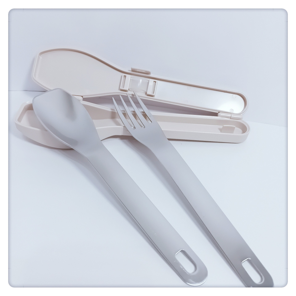 (現貨) IPPINSHA 環保不銹鋼餐具組(附收納盒) 湯匙 叉子【米猴小舖】-細節圖2