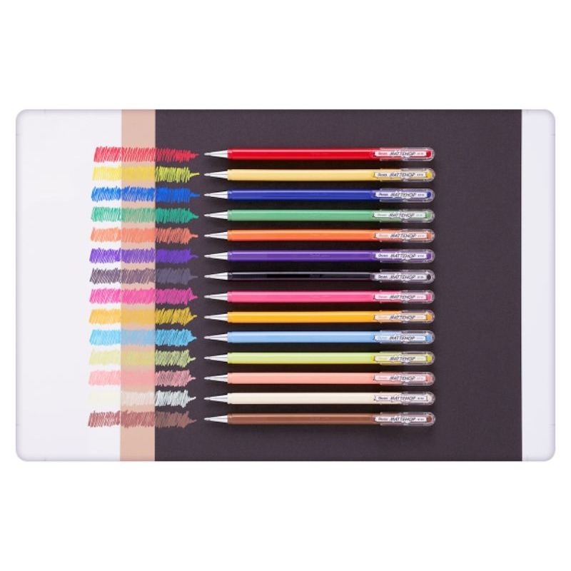 (現貨) 彩繪圓珠筆 Pentel MATTEHOP  彩繪工具 彩繪筆 文具【米猴小舖】-細節圖3