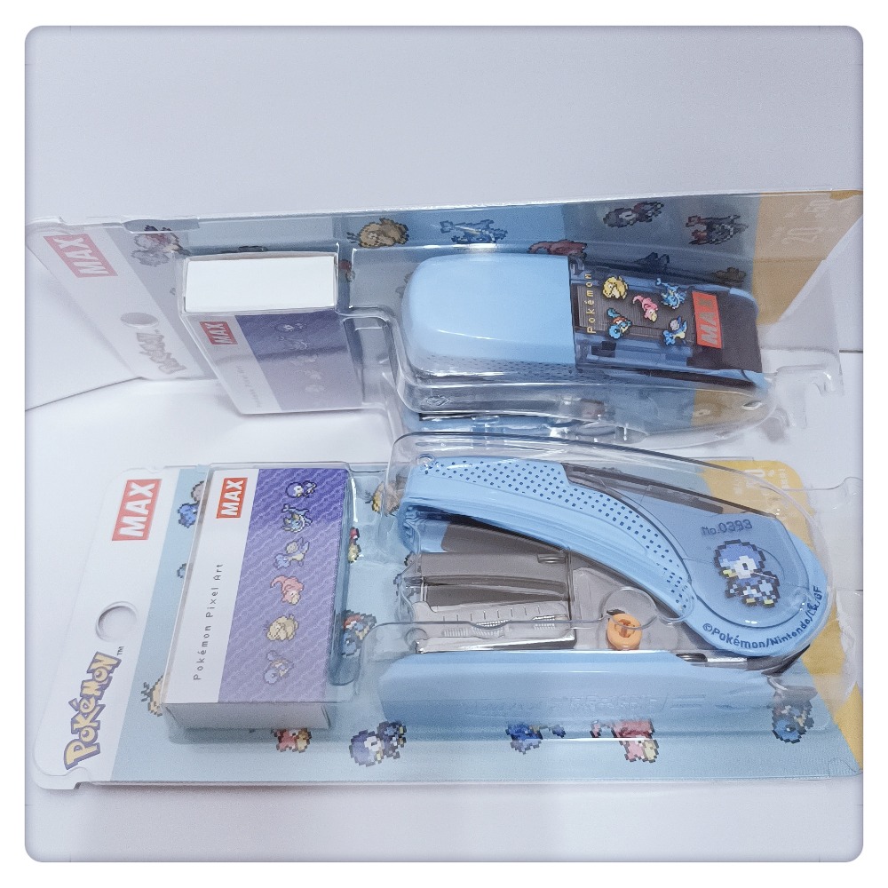 (現貨) 寶可夢釘書機 MAX  訂書針組合(HD-10NLK) 寶可夢系列 路卡利歐 胖丁 波加漫【米猴小舖】-規格圖4