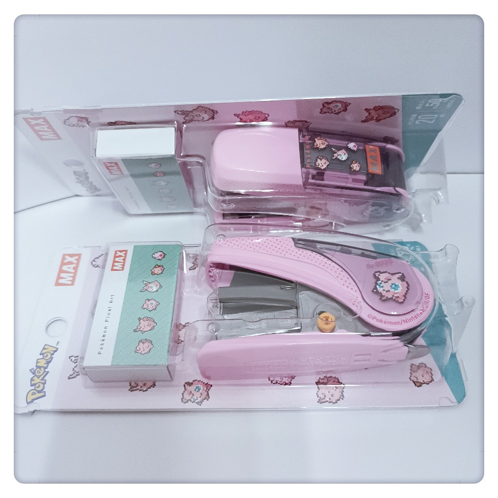 (現貨) 寶可夢釘書機 MAX  訂書針組合(HD-10NLK) 寶可夢系列 路卡利歐 胖丁 波加漫【米猴小舖】-規格圖4