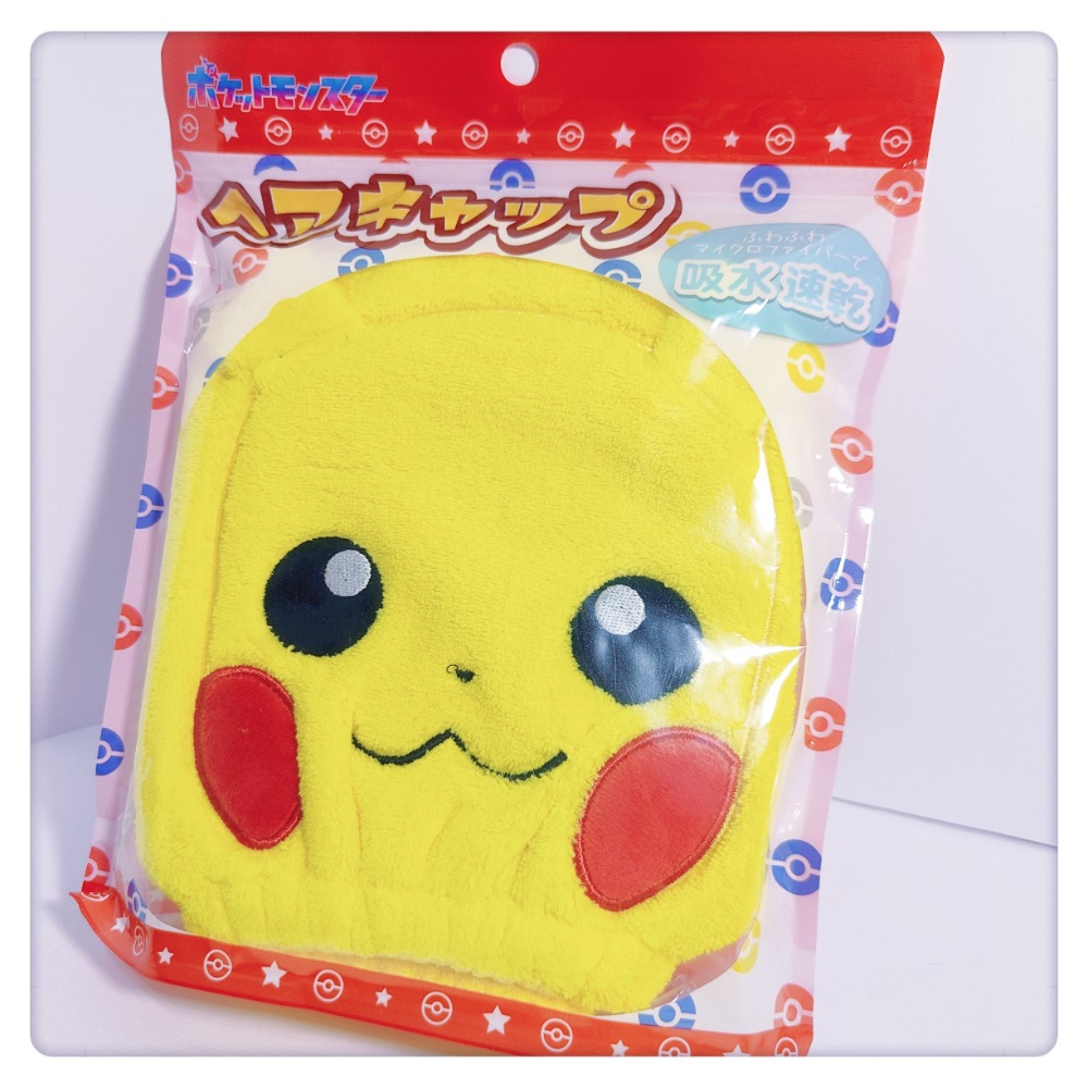 (現貨) 快乾頭巾 浴帽 吸水帽 寶可夢系列 皮卡丘 伊布 吸水頭巾【米猴小舖】-規格圖3