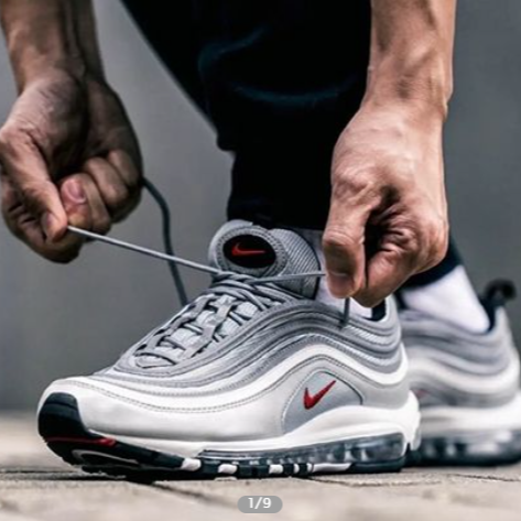 韓國直達-Nike Air Max 97 全黑 反光 全白 氣墊 男鞋 女鞋 復古 情侶鞋 921826-101-細節圖3