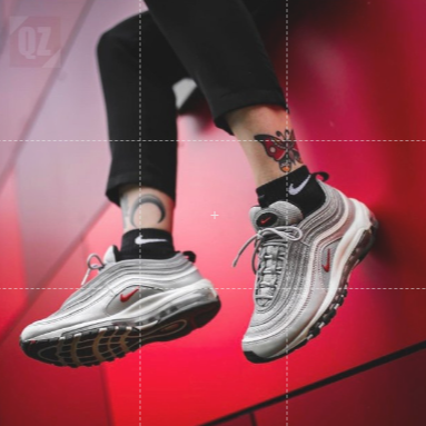 韓國直達-Nike Air Max 97 全黑 反光 全白 氣墊 男鞋 女鞋 復古 情侶鞋 921826-101-細節圖7