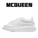 84號 韓國直達- Alexander McQueen MCQ 小白鞋皮革黑尾男鞋女鞋 553680WHGP59061-規格圖11