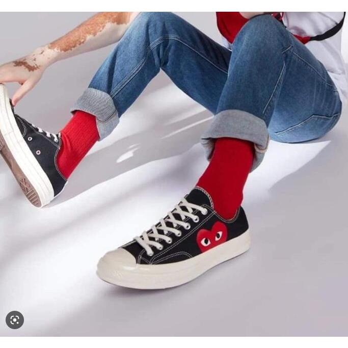 限時特惠❥ converse Chuck 70 x CDG Play 川久保玲 匡威 1970 帆布鞋 女鞋 男鞋-細節圖7