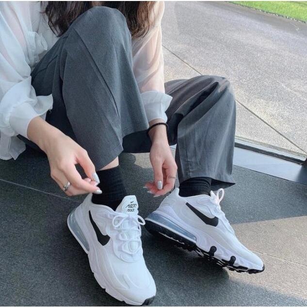 89號 限時特惠❥ Nike Air Max 270 React 女鞋男鞋 氣墊鞋  玫瑰金 奶茶色CI3899-101-細節圖3