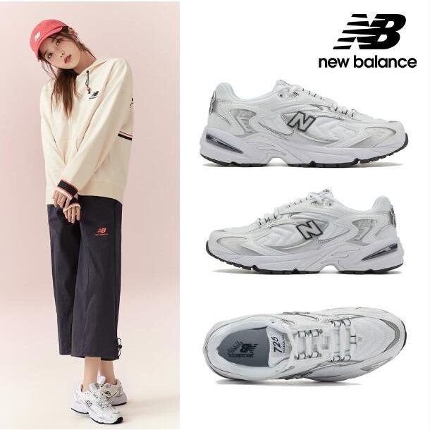 限時特惠❥ New Balance 725 iu著用 白銀 水泥灰 白藍 低筒 復古 運動鞋 慢跑鞋 防滑 男女款-細節圖2