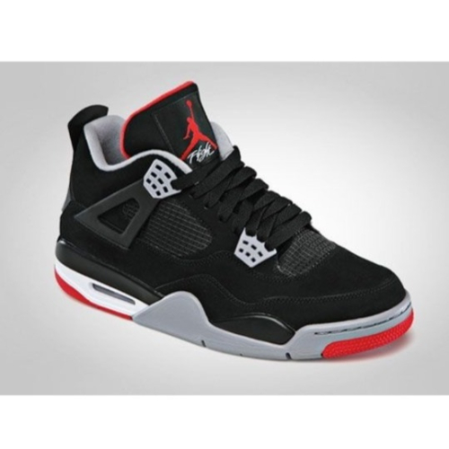 Nike air jordan 4 黑紅色 運動鞋 籃球鞋