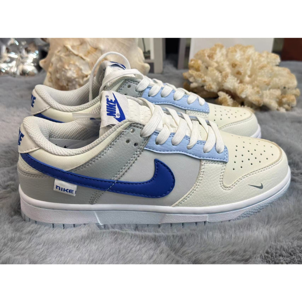 Nike Dunk Low White Hyper Royal 运动鞋 休闲鞋-細節圖2