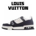 Louis Vuitton 路易威登 Trainer 休閑闆鞋 白綠牛仔-規格圖10