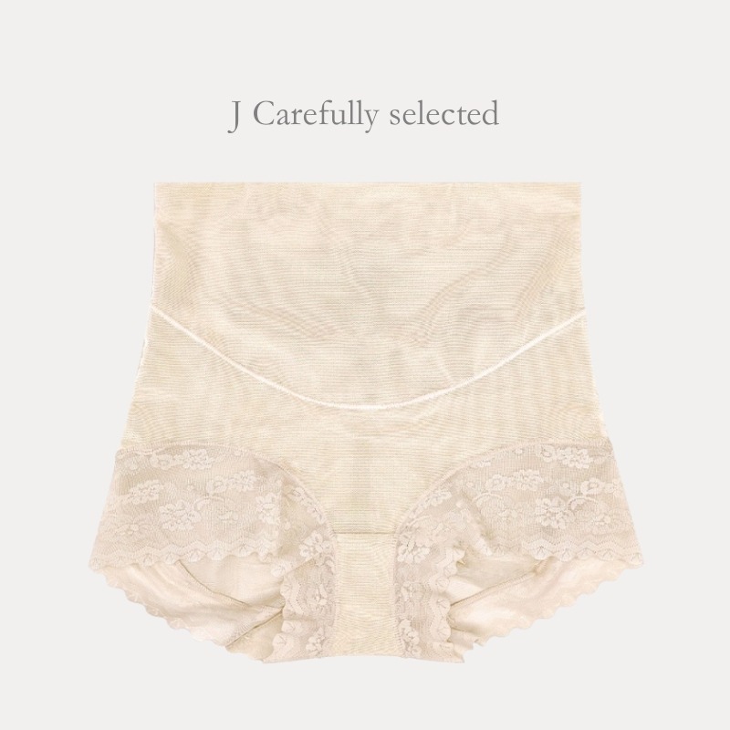 現貨！日系無痕收腹提臀高腰 透氣網紗修飾設計 輕塑內褲 高腰無痕蕾絲女內褲 輕塑褲 束腹束褲 塑褲塑身內褲女生-規格圖7