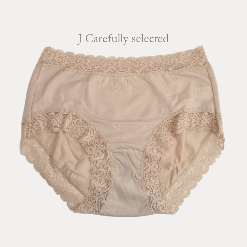 現貨！L~XL 台灣製天絲棉TENCEL竹炭透氣緹花蕾絲內褲 高腰內褲 女內褲 女生棉質內褲 台製內褲女生-規格圖8
