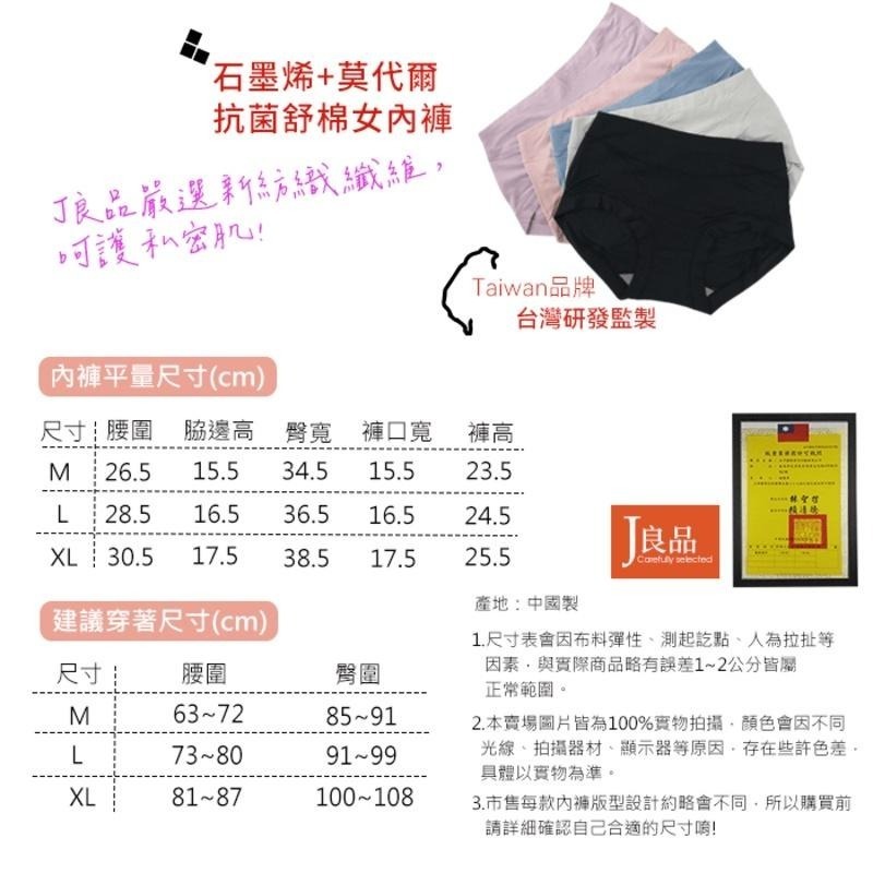 現貨！石墨烯莫代爾中腰內褲 棉質透氣親膚女內褲 莫代爾內褲 石墨烯內褲 抗菌內褲女 棉質內褲 蠶絲內褲女生-細節圖7