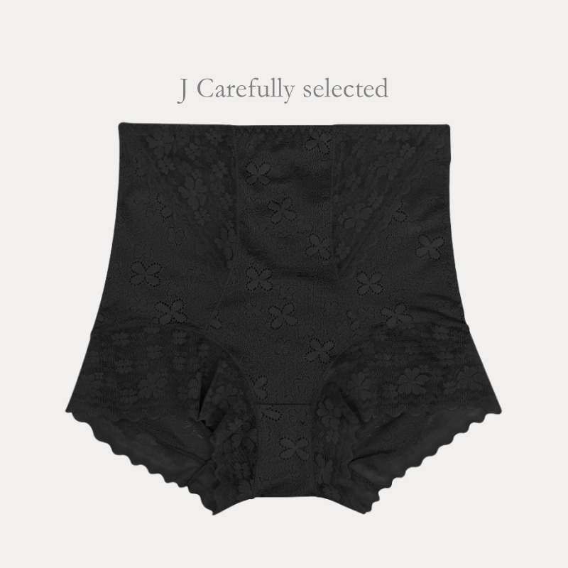 現貨！日系無痕高腰收腹提臀 L~XXL修飾輕塑無痕內褲 透氣速乾 女蕾絲輕束內褲 網紗美臀輕塑褲 束腹束褲塑身褲塑型褲-規格圖8
