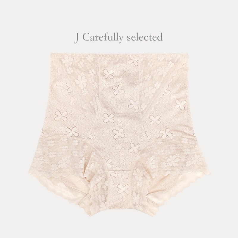 現貨！日系無痕高腰收腹提臀 L~XXL修飾輕塑無痕內褲 透氣速乾 女蕾絲輕束內褲 網紗美臀輕塑褲 束腹束褲塑身褲塑型褲-規格圖8