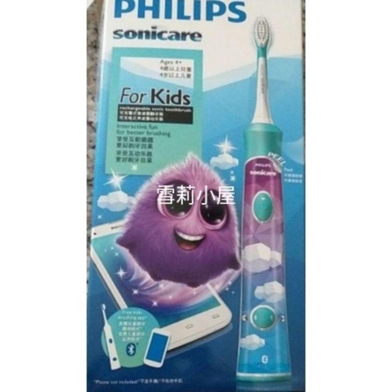 限時特賣全新飛利浦兒童電動牙刷HX6322，現買再加贈牙膏和二支刷頭共四支刷頭-細節圖2