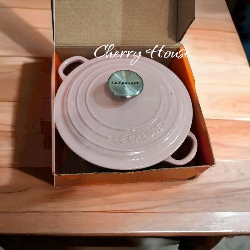 限時特賣Le Creuset 琺瑯鑄鐵典藏圓鍋 湯鍋 燉鍋 炒鍋 20cm 2.4L 雪紡粉 法國製-細節圖6