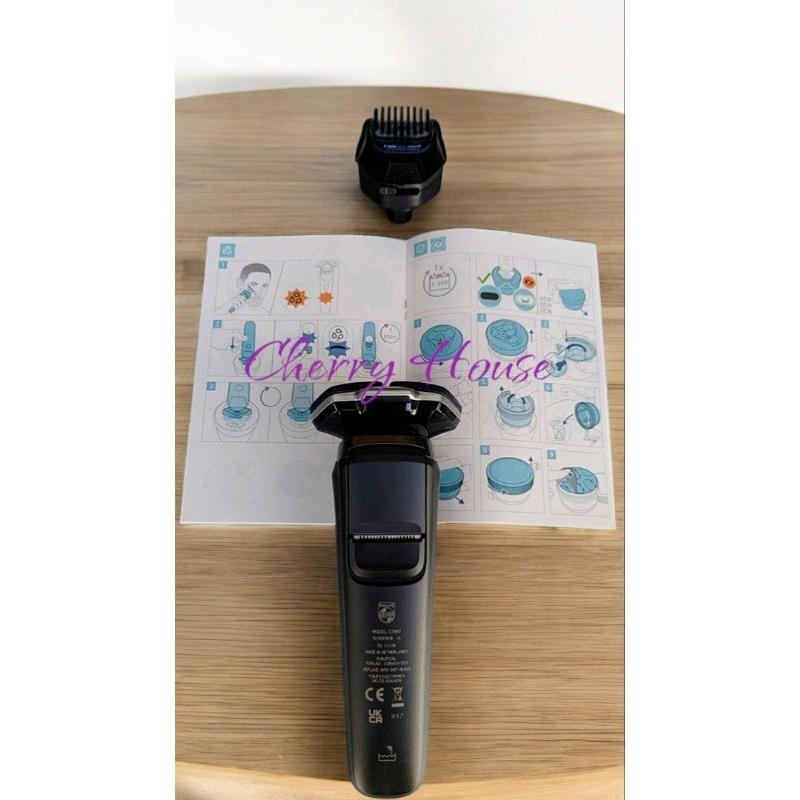 免運特惠加贈御守，修容組，沐浴皂。全新荷蘭製飛利浦AI S7887/58智能電鬍刀， 附清洗座清洗液鬢角刀充電座旅行盒-細節圖7