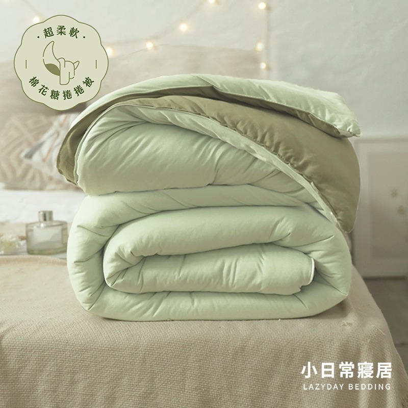 【小日常寢居】超柔軟棉花糖捲捲被-單人5x7尺&雙人6x7尺「多款任選」輕奢雙色韓國棉被｜四季被 抱抱被 超取限單件-規格圖4
