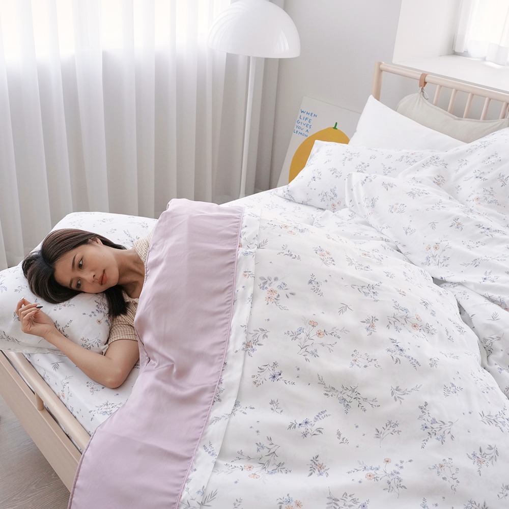 『多款任選』奧地利100%60支純天絲™3.5尺單人床包+雙人被套三件組-台灣製(300織專櫃等級)-規格圖1