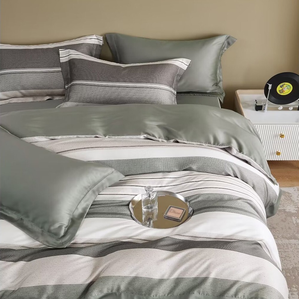 【小日常寢居】奧地利60支純天絲™5尺雙人舖棉床罩兩用被套七件組《多款花色/300織萊賽爾專櫃等級/限宅配》-規格圖1