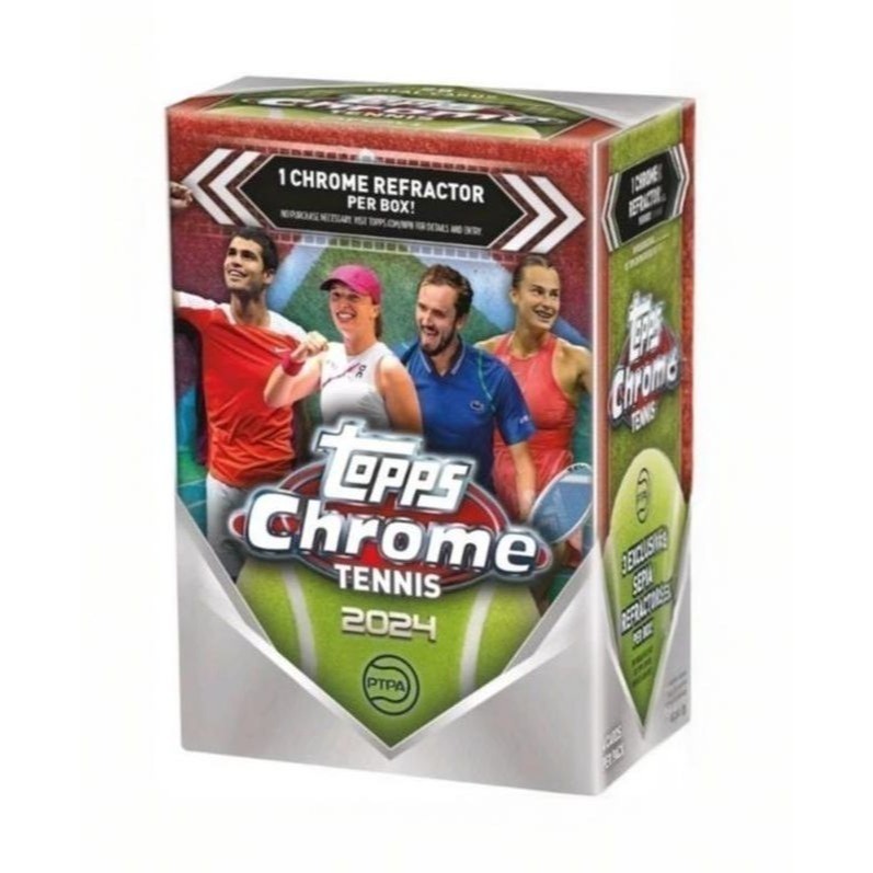 【卡世界】2024 Topps Chrome Tennis Blaster Box 網球 球員卡 (1盒)-細節圖2