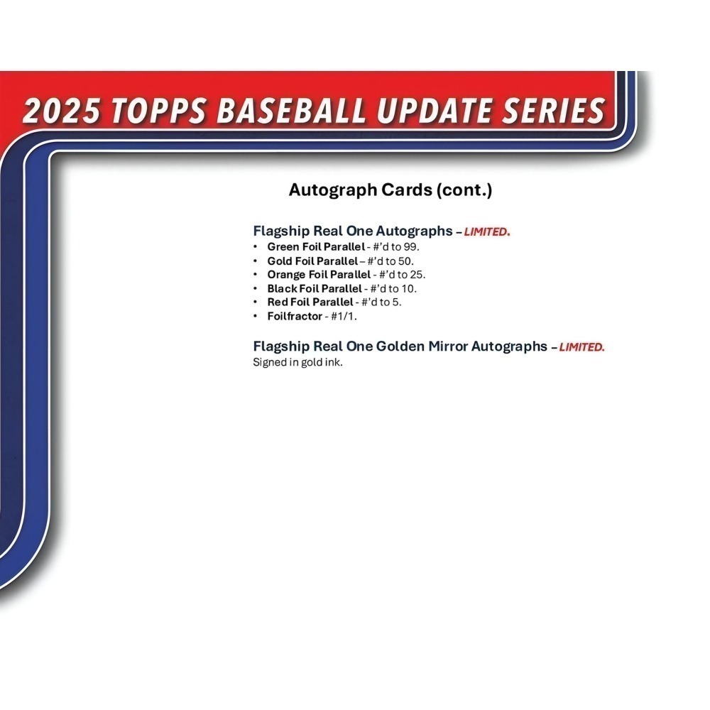 【卡世界】2025 Topps Update Series Baseball Blaster Box 球員卡 (1盒)-細節圖9