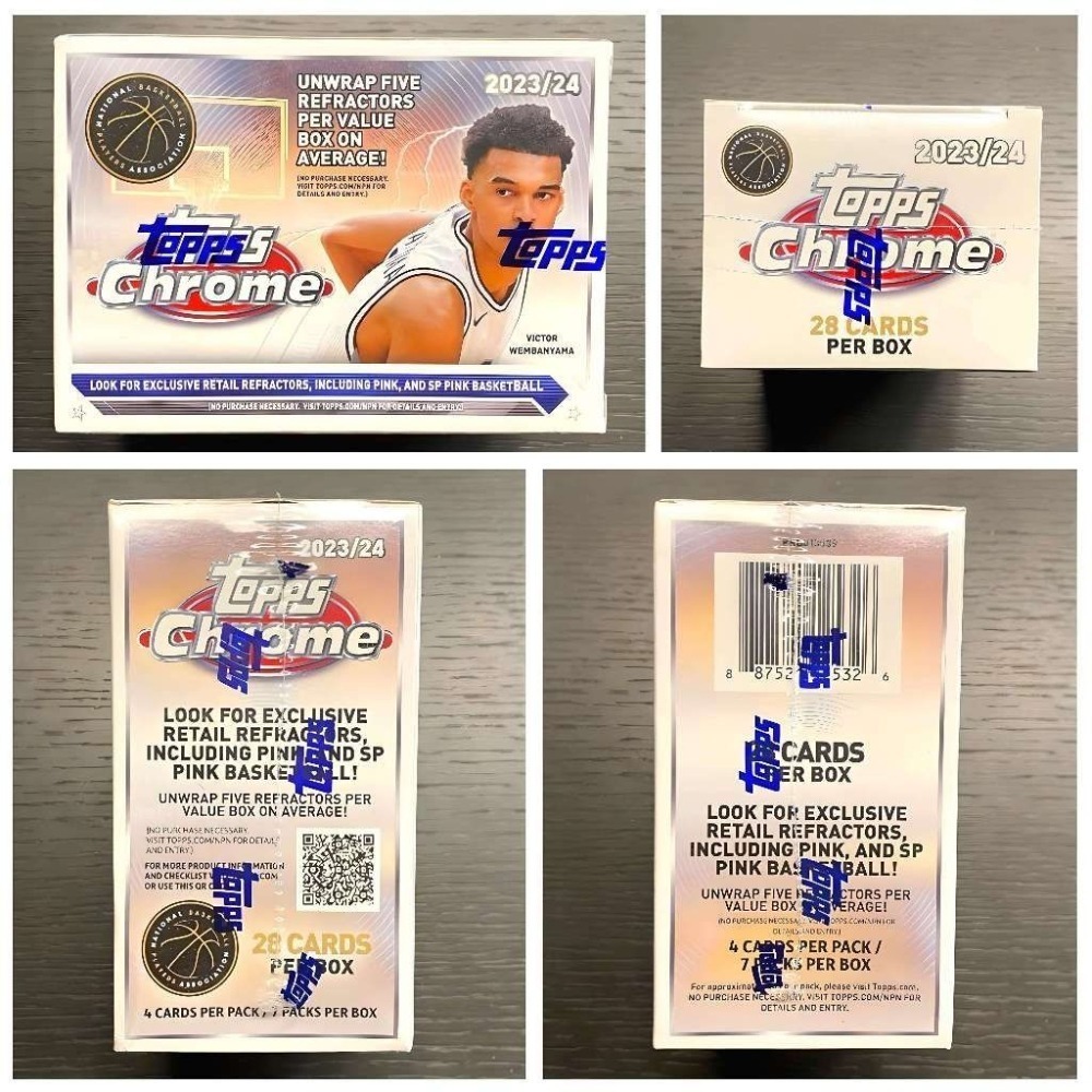 【卡世界】2023-24 Topps Chrome Basketball Blaster Box 球員卡 (1盒)-細節圖4