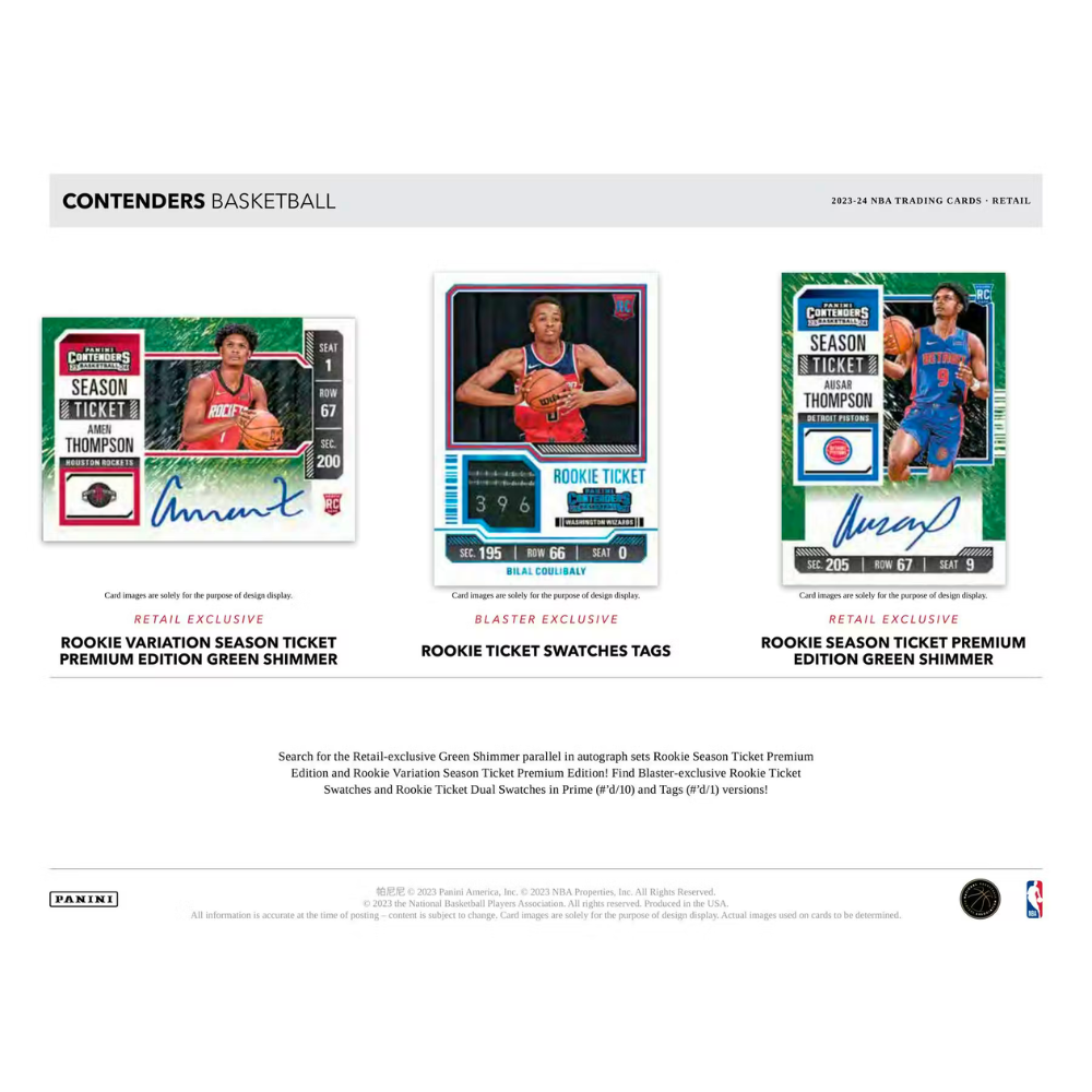 【卡世界】2023-24 Contenders Basketball Blaster Box 球票 球員卡 (1盒)-細節圖4